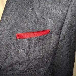 Apple Red Pocket Square Excellent Condition